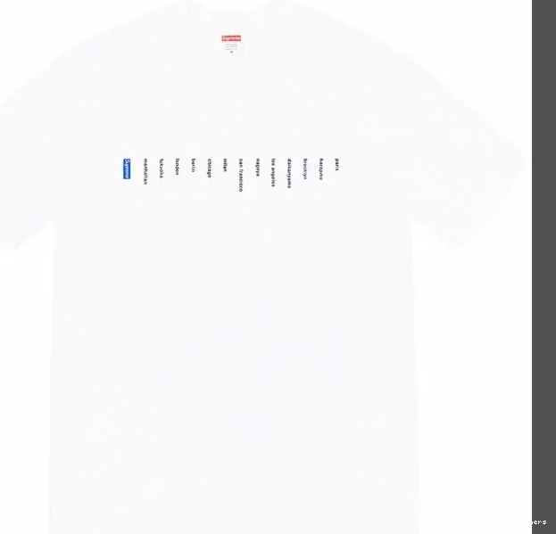 White City Label Location 23SS Store Small S Black TEE L M XL T-shirt and Short sleeved 0912